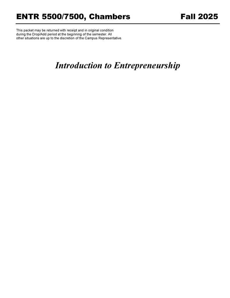 ENTR 5500/7500, Chambers (Digital Only)