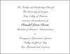 UGA Graduation ANNOUNCEMENT - Red & Gold Foil on Soft Ivory with Soft Ivory Envelopes