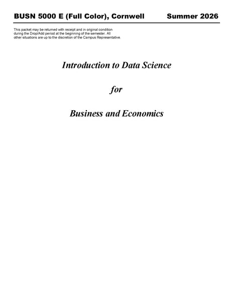BUSN 5000E, Cornwell (Full Color) (Hard Copy)